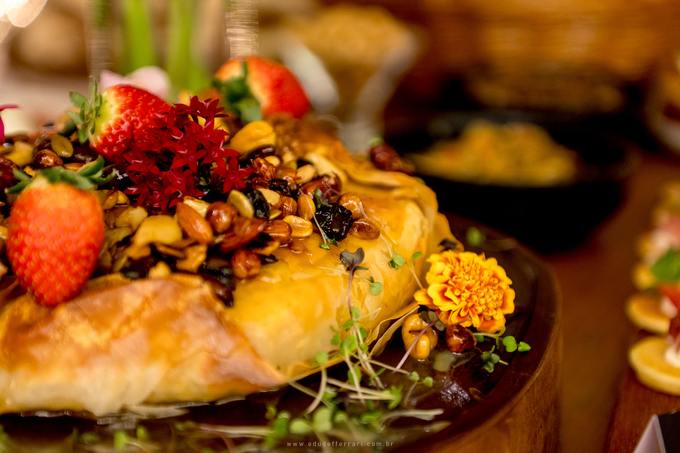 Prato montado pela gastronomia da casa